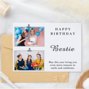 Cartão Bestie de aniversário feliz
