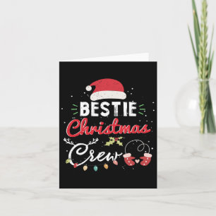 Cartão Bestit Christmas Crew Melhor Amigo Correspondente