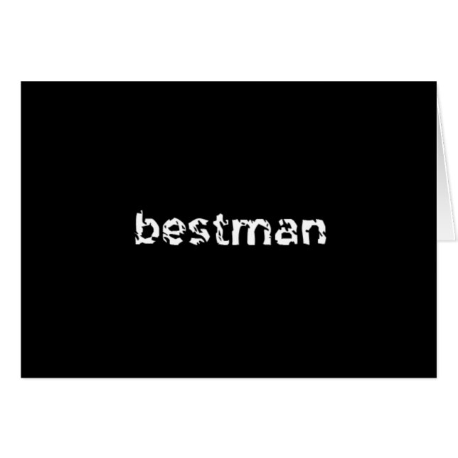 Cartão Bestman (Frente Horizontal)