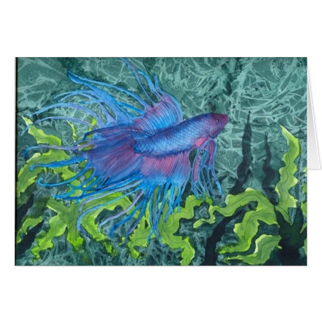 Cartão Beta azul (Frente Horizontal)