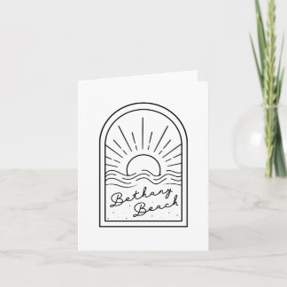 Cartão Bethany Beach Sunset Greeting Card