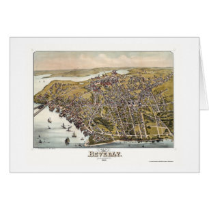 Cartão Beverly, mapa panorâmico das MÃES - 1886