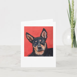 Cartão Beware of Sid, a greeting  card of a favorite pet.