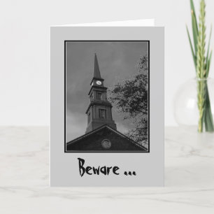 Cartão 'Beware the Witching Hour' Greeting Card