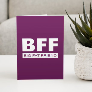 Cartão BFF - Amigo Gordo Grande