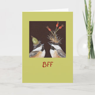 Cartão BFF com granalhas