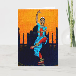 Cartão "Bharatanatyam "