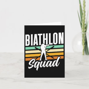 Cartão Biathlete Biathlons, Esportes Biatletas do Biatlo