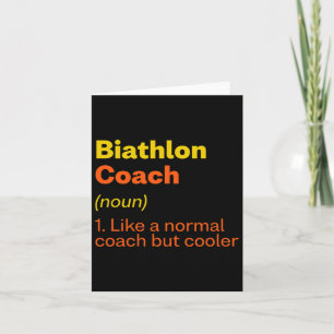 Cartão Biathlon Coach Definition Funny Biathlett Humor 7