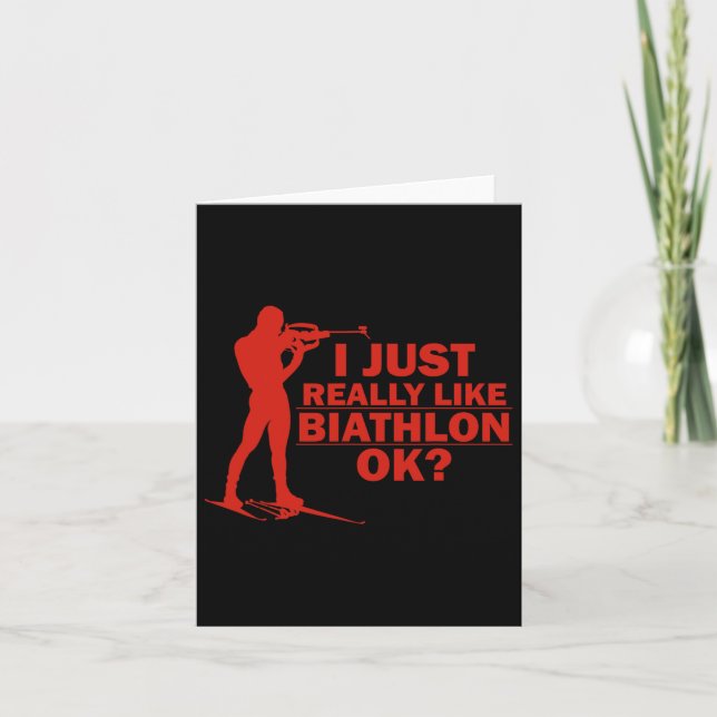 Cartão Biathlon Funny Prone Position Biathletting S (Frente)