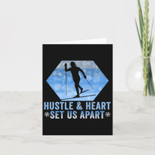 Cartão Biathlon Hustle E Heart Nos Separaram Da Contagem 