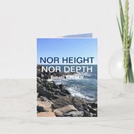 Cartão Bíblia Inspiracional Verso Ondas do Azul-Mar