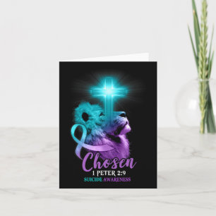 Cartão Bíblia Religiosa Cruzada do Leão Cristão Verso Sui