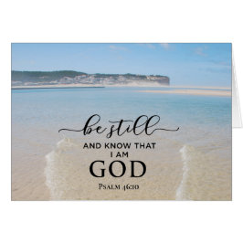 Cartão Bíblia Verso Esteja Estável E Sei Que Sou Um Cartã