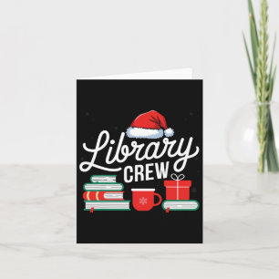 Cartão Biblioteca Crew Book Amadurece Bibliotecas Feriado