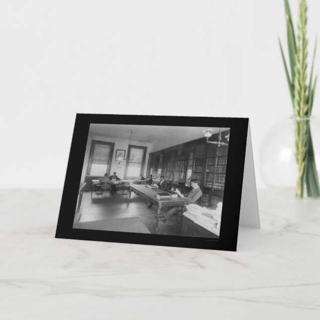 Cartão Biblioteca de direito na universidade 1900 de (Frente)