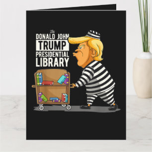 Cartão Biblioteca Presidencial Trump Prisão