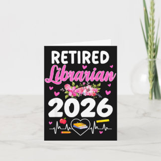 Cartão Bibliotecária aposentada est 2026 bibliotecária es
