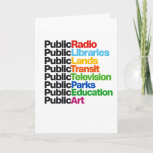 Cartão Bibliotecas Públicas Rádio Televisão Arte Parques
