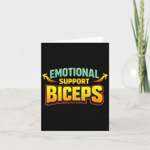 Cartão Bíceps de Suporte Emocional Humor de Irmão de Giná