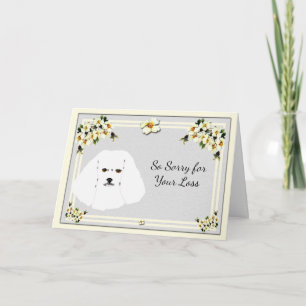 Cartão Bichon Frise com Simpatia Dogwood
