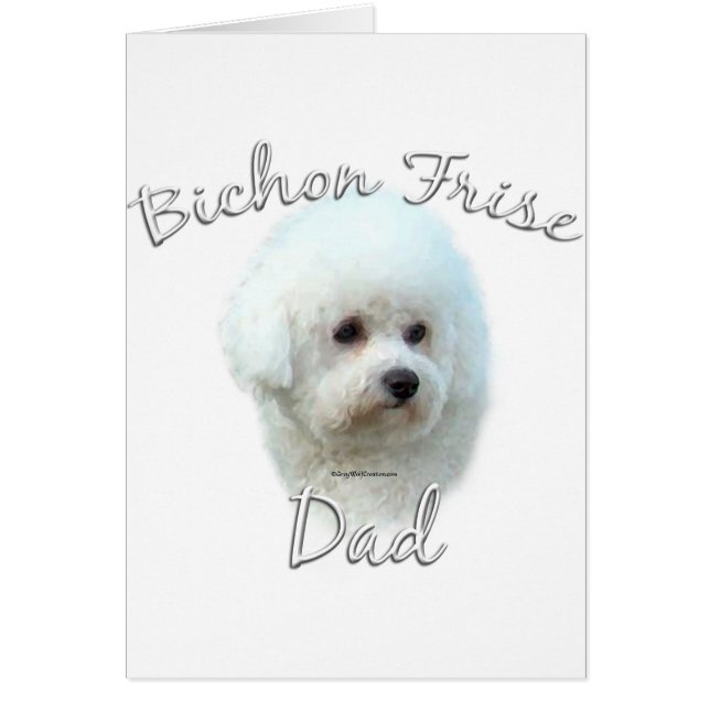 Cartão Bichon Frise Pai 2 (Frente)