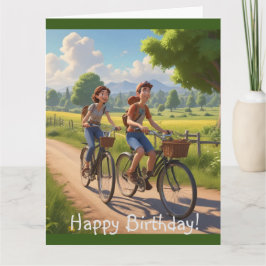 Cartão Bicicleta Aniversário