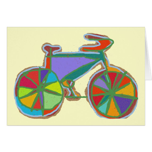 Cartão bicicleta = bicicleta (Frente Horizontal)