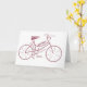 Cartão Bicicleta, Ciclo, Bicicleta, Palavras Motivacionai (Yellow Flower)