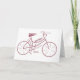 Cartão Bicicleta, Ciclo, Bicicleta, Palavras Motivacionai (Frente)