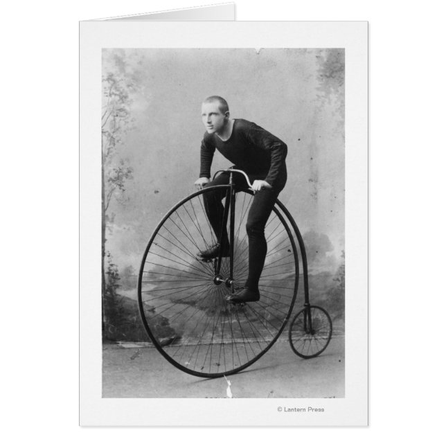 Cartão Bicicleta com Roda Frente Grande (Frente)