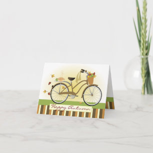 Cartão Bicicleta de Entrega de Torta