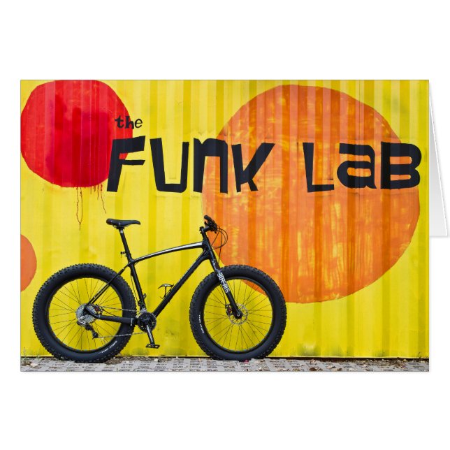 Cartão Bicicleta de gordura Funk Lab (Frente Horizontal)