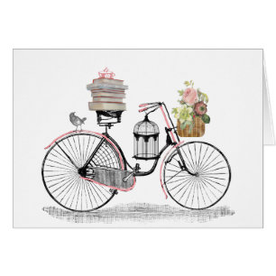 Cartão Bicicleta do impulso da fantasia