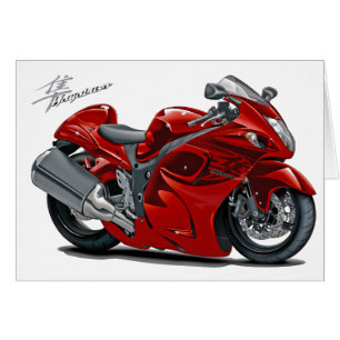 Cartão Bicicleta do vermelho de Hayabusa