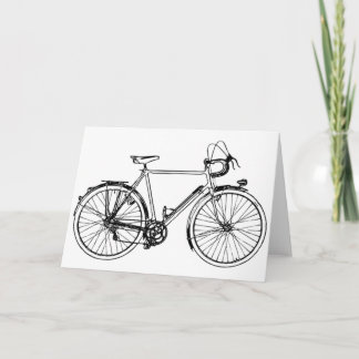 Cartão Bicicleta do vintage