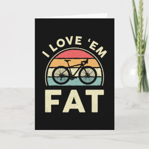 Cartão Bicicleta Gorda Eu Amo-os Bicicleta De Montanha Go