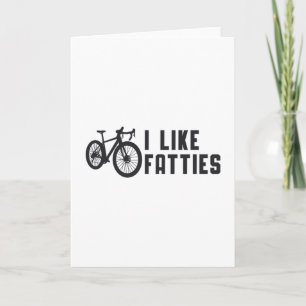 Cartão Bicicleta Gorda Eu Gosto De Fatties Biker Biking R
