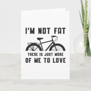 Cartão Bicicleta Gorda Eu não sou Fat Love Bike MTB Bike