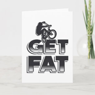 Cartão Bicicleta Gorda Pega Pão De Bicicleta De Montanha