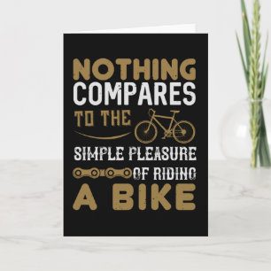 Cartão Bicicleta - Nada compara andar de bicicleta