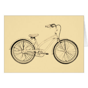 Cartão bicicleta retro