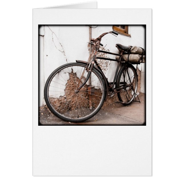 Cartão Bicicleta velha (Frente)