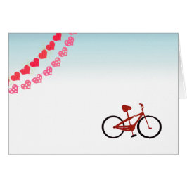 Cartão Bicicleta Vermelha