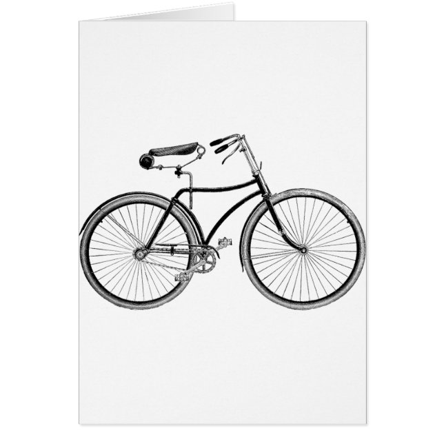 Cartão Bicicleta Vintage (Frente)