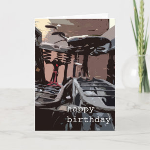 Cartão Bicicletas de colheita holandesas Aniversário