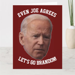 CARTÃO BIDEN CONCORDA COM O VAMOS VÁ BRANDON GRANDES CART