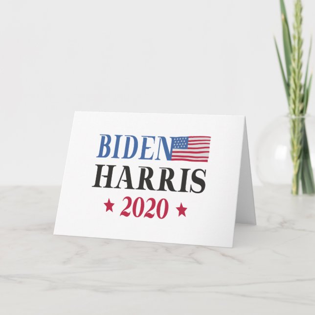 Cartão Biden Harris 2020 (Frente)