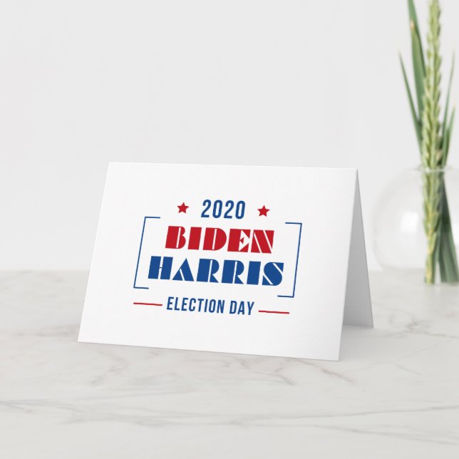Cartão Biden Harris 2020 (Frente)
