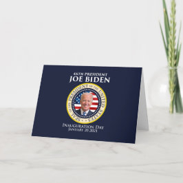 Cartão Biden Inauguration day 2021 Folded Greeting Card